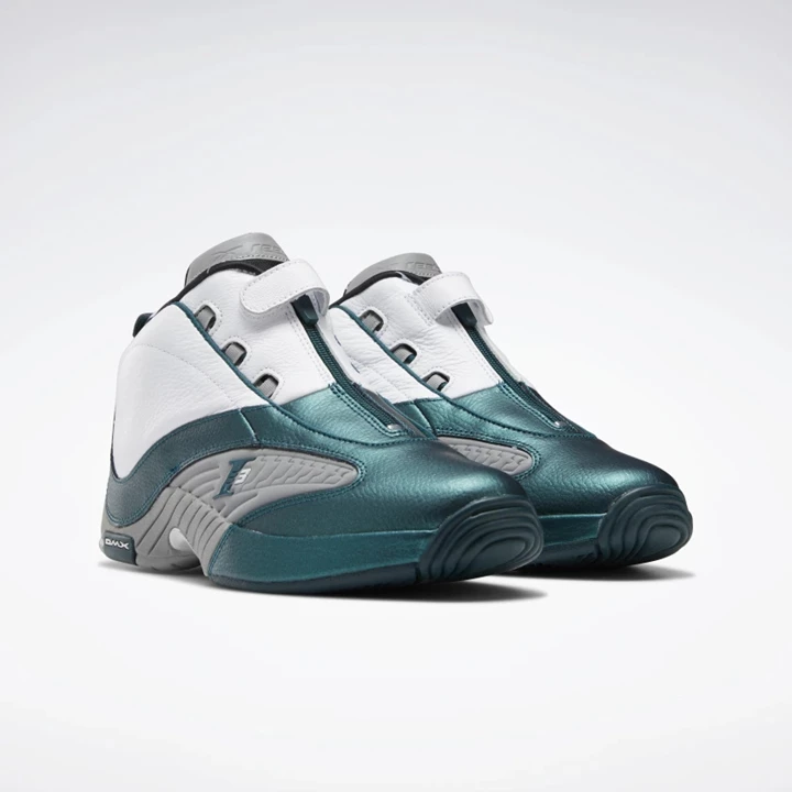 Reebok Answer IV Men's Basketball Shoes Deep Turquoise / White / Grey | PH846WK