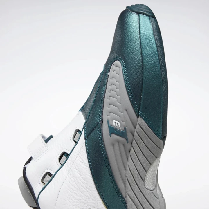 Reebok Answer IV Men's Basketball Shoes Deep Turquoise / White / Grey | PH846WK