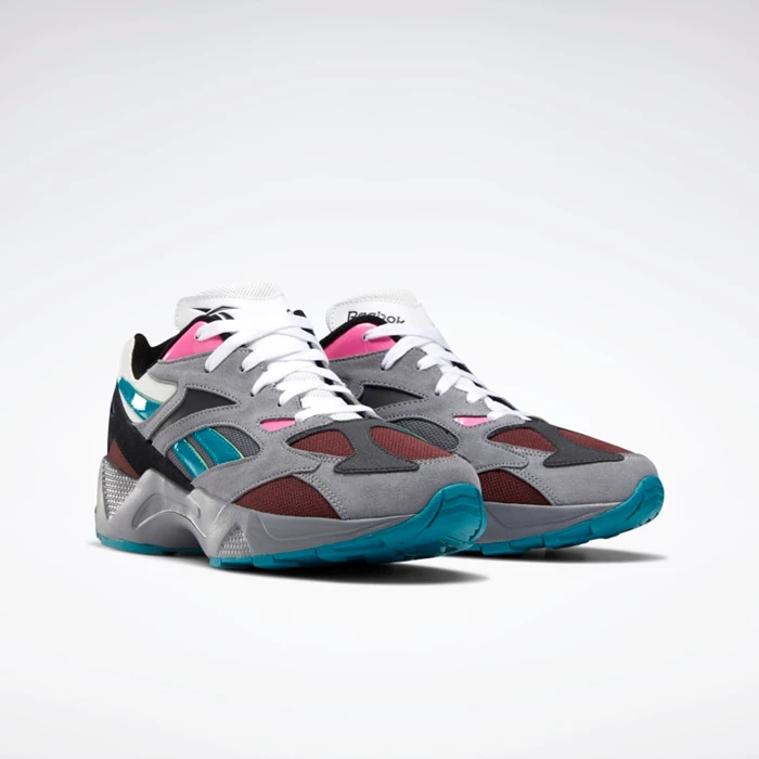 Reebok Aztrek 96 Men's Classics Grey/Turquoise | PH180NQ