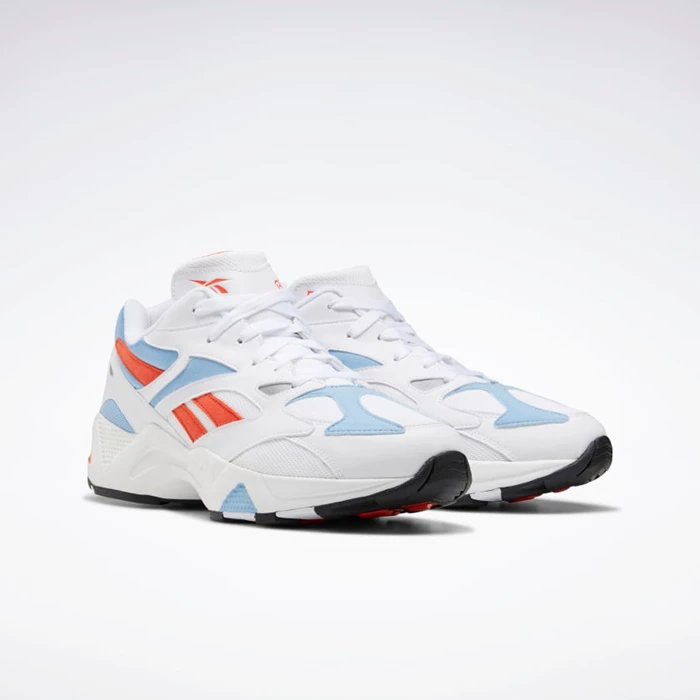 Reebok Aztrek 96 Men's Classics White/Orange/Blue | PH861HL