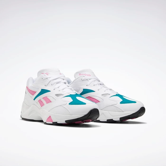 Reebok Aztrek 96 Men's Classics White/Pink/Turquoise | PH915QD