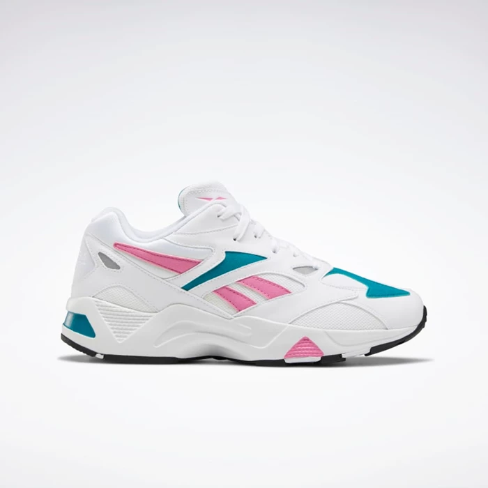 Reebok Aztrek 96 Men\'s Classics White/Pink/Turquoise | PH915QD