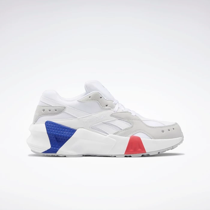 Reebok Aztrek Double Men\'s Classics White/Grey/Pink/Blue | PH473OI