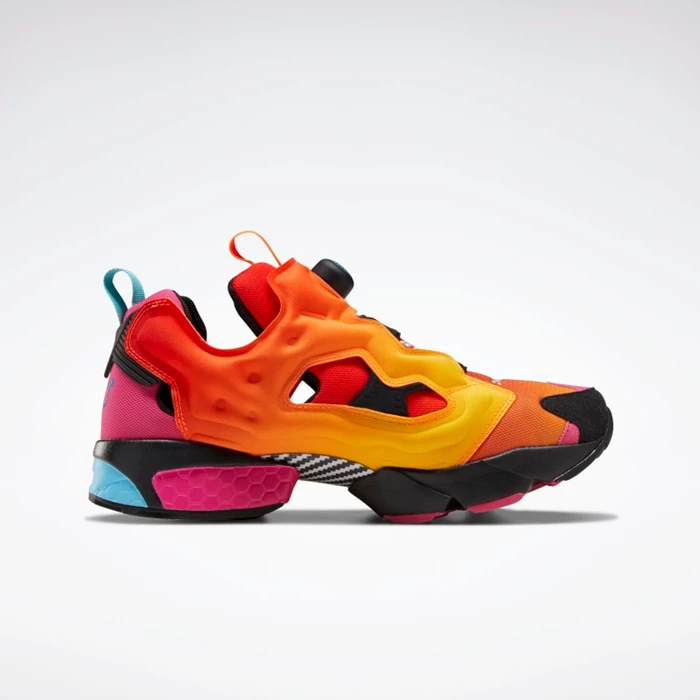 Reebok Chromat Instapump Fury Women's Classics Orange/Yellow/Black | PH231DQ