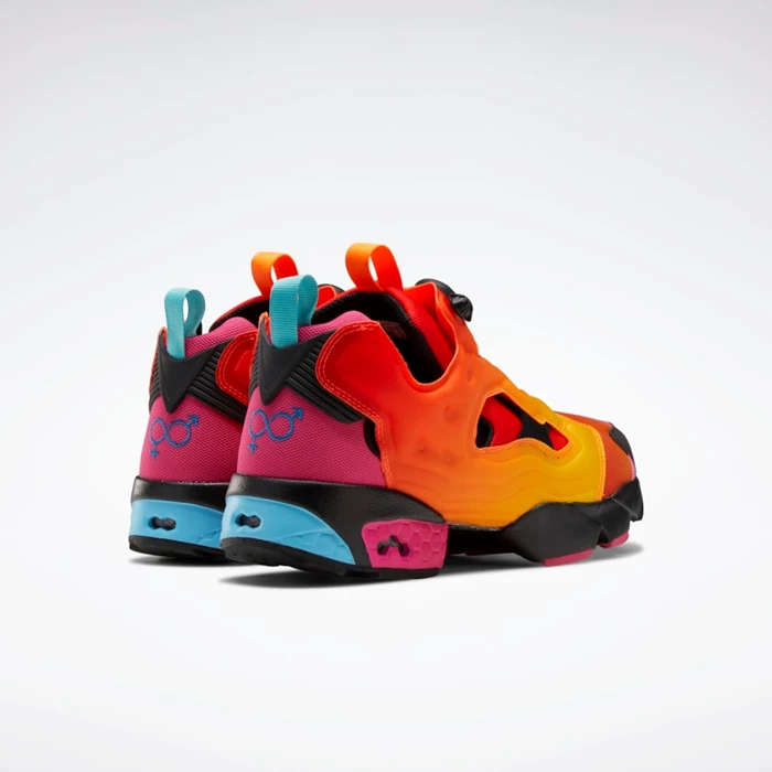 Reebok Chromat Instapump Fury Women's Classics Orange/Yellow/Black | PH231DQ