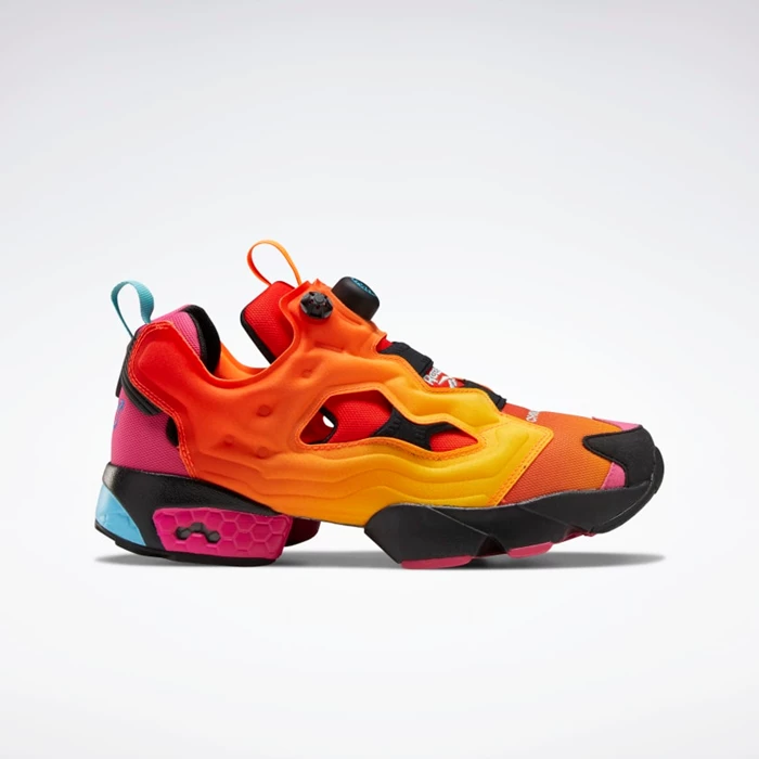 Reebok Chromat Instapump Fury Women\'s Classics Orange/Yellow/Black | PH231DQ