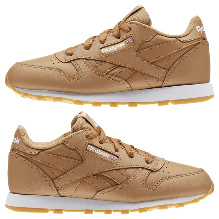 Reebok Classic Leather Kids' Classic Brown / White | PH701XQ