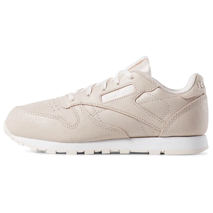 Reebok Classic Leather Kids' Classic Pink / White | PH257FU