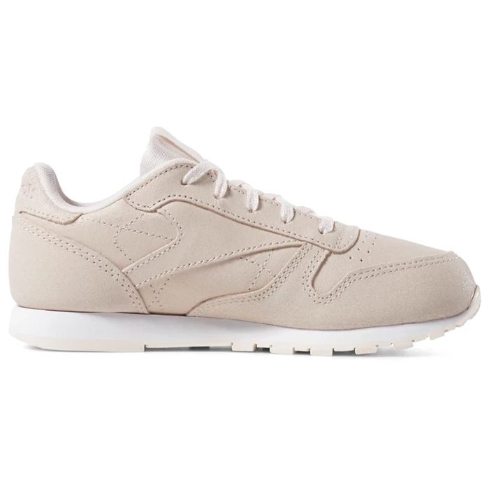 Reebok Classic Leather Kids' Classic Pink / White | PH257FU