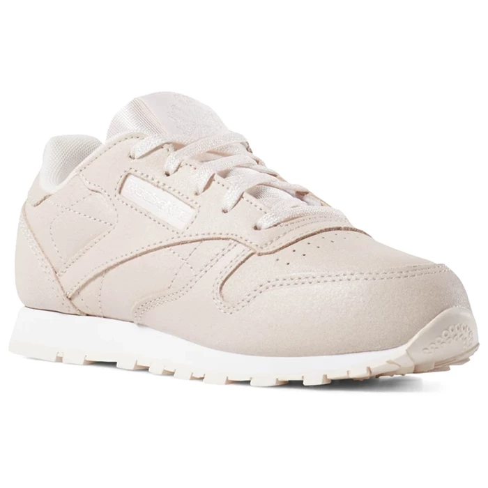 Reebok Classic Leather Kids\' Classic Pink / White | PH257FU