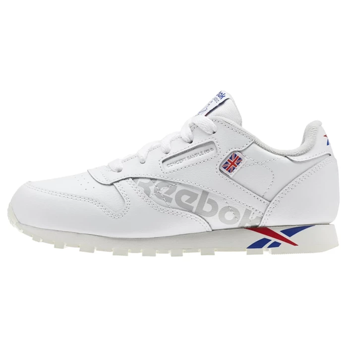 Reebok Classic Leather Kids' Classic White / Red / White | PH690HL