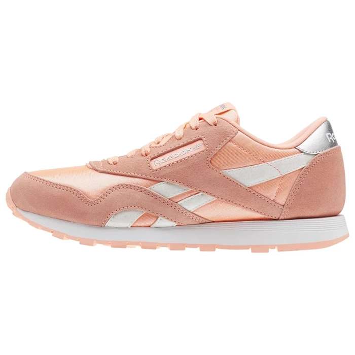 Reebok Classic Nylon - Primary School Kids' Classic Pink / White / Silver | PH529CQ