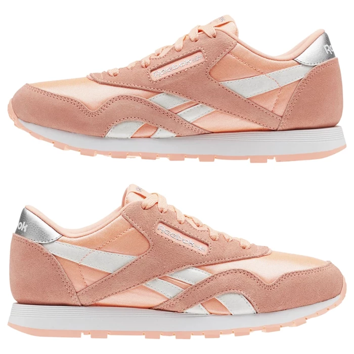 Reebok Classic Nylon - Primary School Kids' Classic Pink / White / Silver | PH529CQ