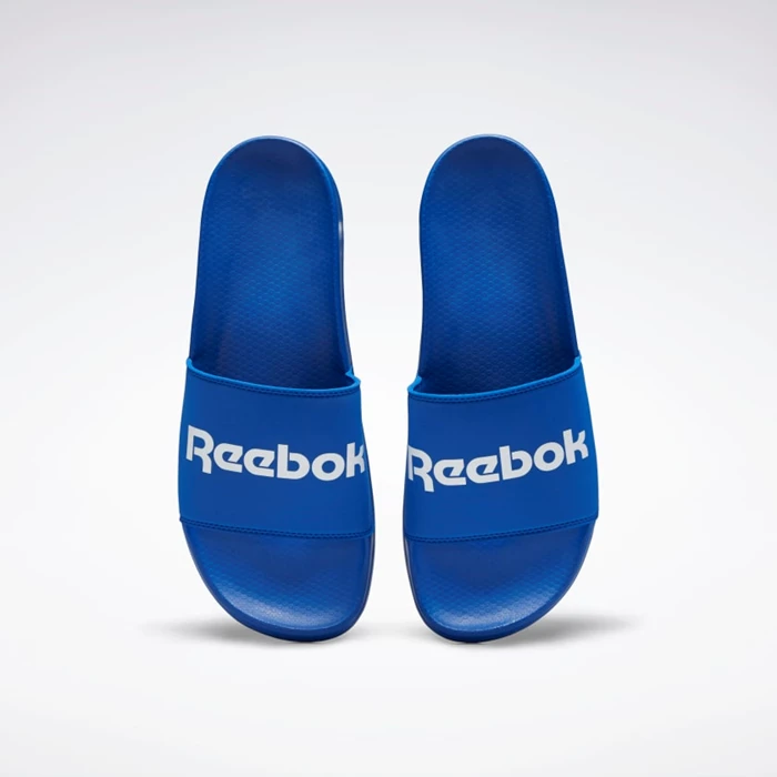 Reebok Classic Women's Slides Blue/White/Blue | PH041PB