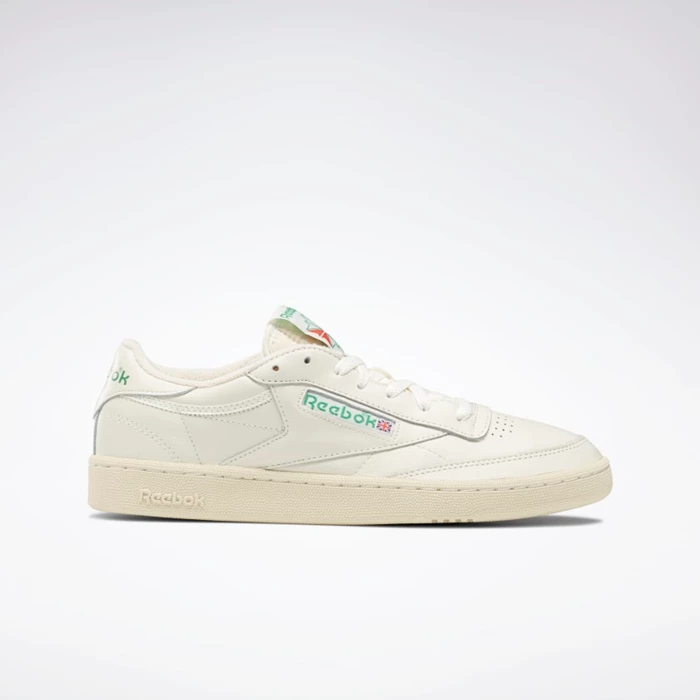 Reebok Club C 1985 TV Women\'s Classics White/Green | PH824ZL