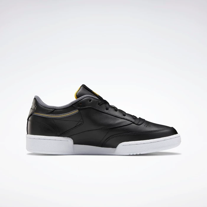 Reebok Club C 85 Men's Classics Black/Grey/Gold | PH301BN