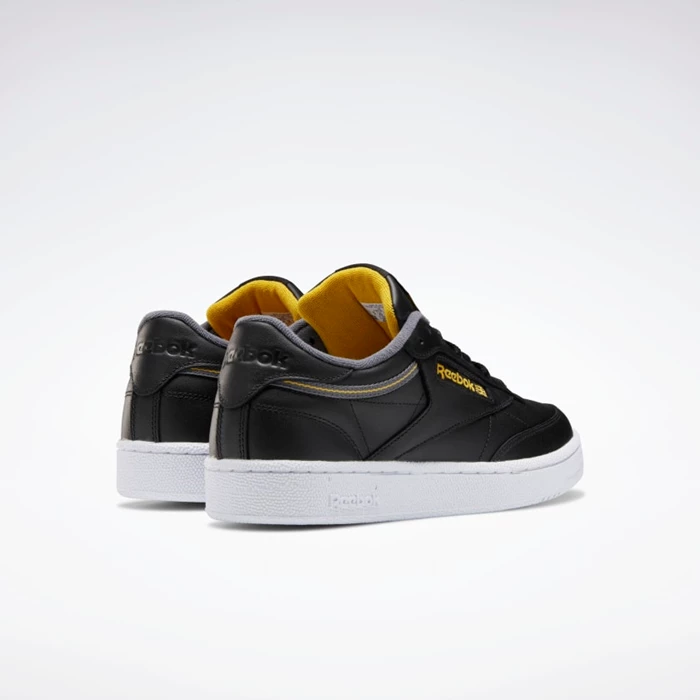 Reebok Club C 85 Men's Classics Black/Grey/Gold | PH301BN