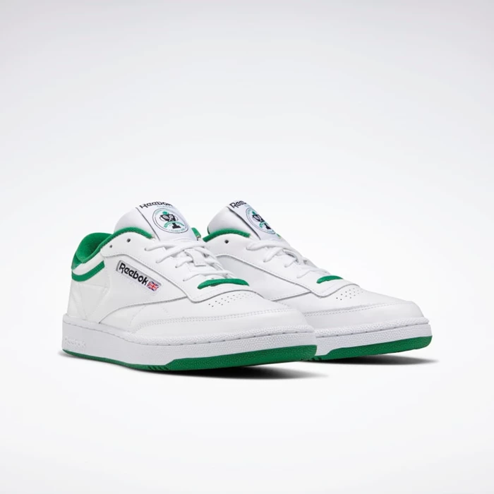 Reebok Club C 85 Men's Classics White/Green/Black | PH905KT