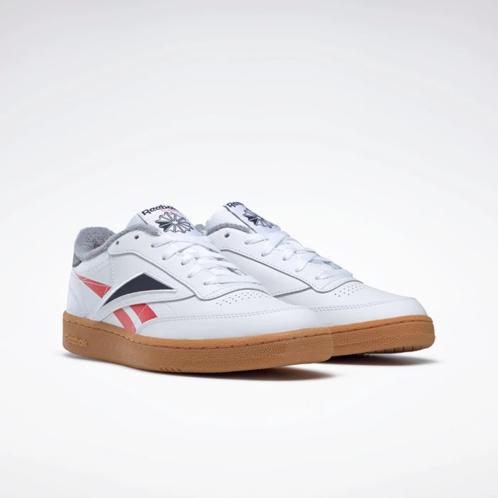 Reebok Club C 85 Men's Classics White/Red/Navy | PH836NK