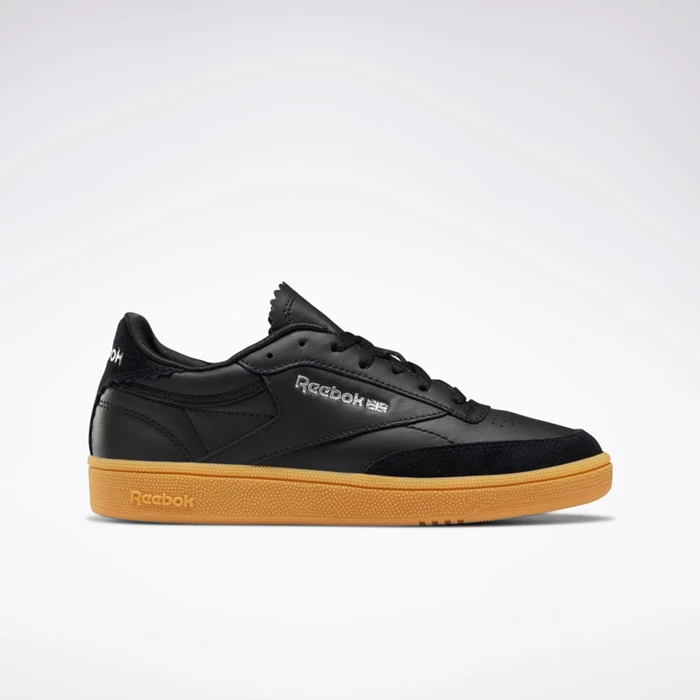 Reebok Club C 85 Women\'s Classics Black/Silver | PH127YG