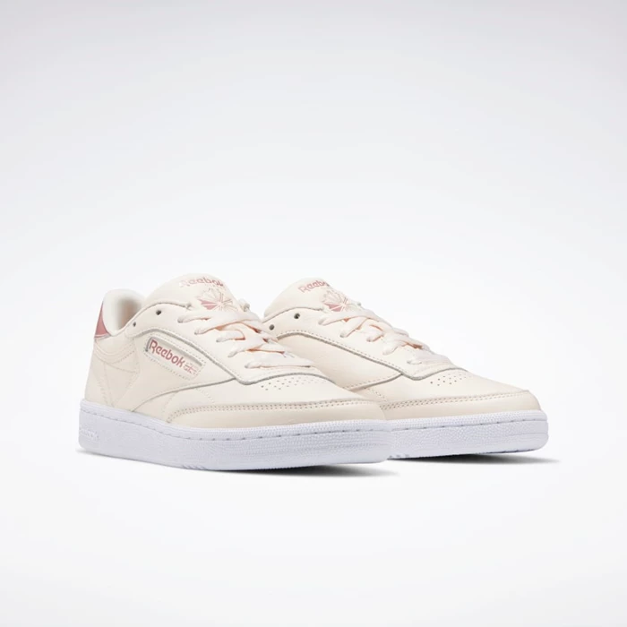 Reebok Club C 85 Women's Classics Pink/White | PH480UQ