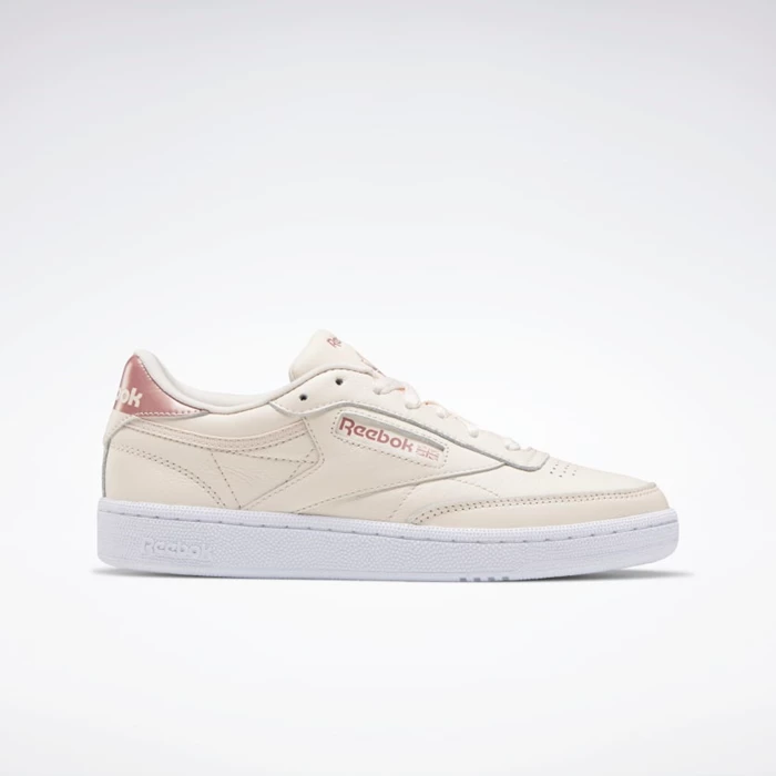 Reebok Club C 85 Women\'s Classics Pink/White | PH480UQ