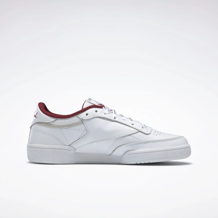 Reebok Club C 85 Women's Classics White/White/Red | PH248ML