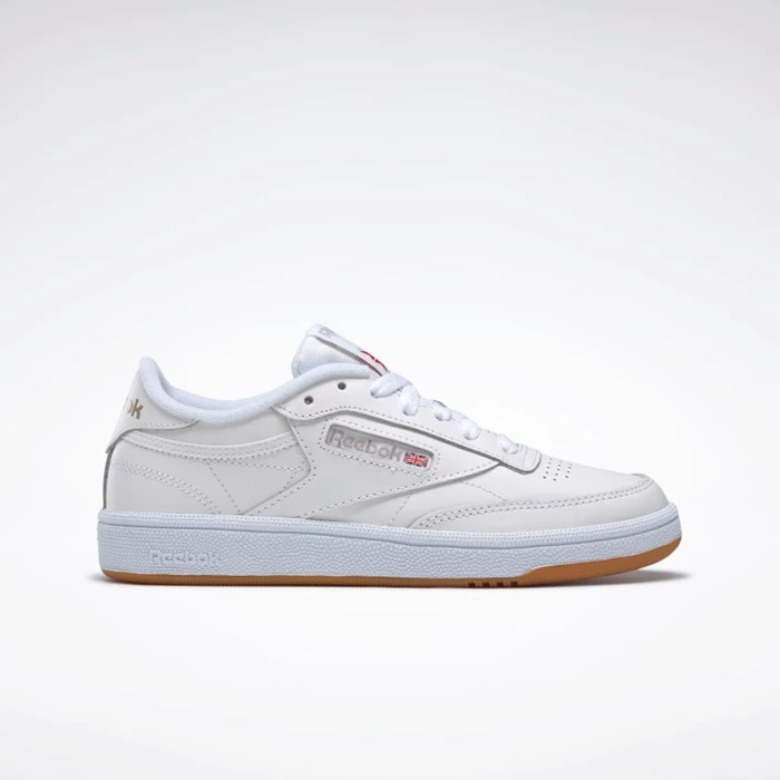 Reebok Club C 85 Women\'s Classics White/Light Grey | PH291VO