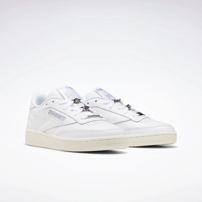 Reebok Club C 85 Women's Classics White/Silver Metal/Grey | PH643NE