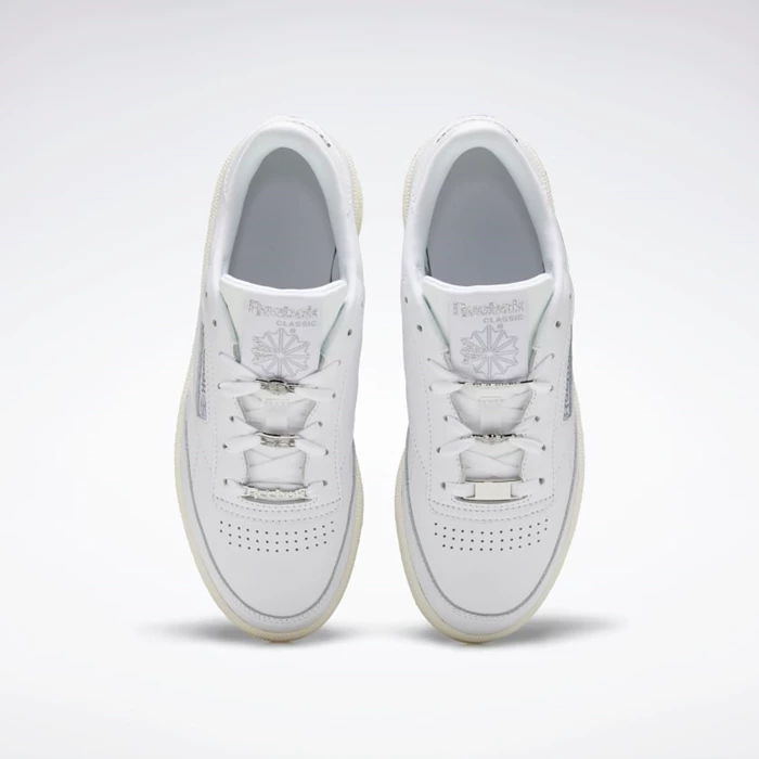 Reebok Club C 85 Women's Classics White/Silver Metal/Grey | PH643NE