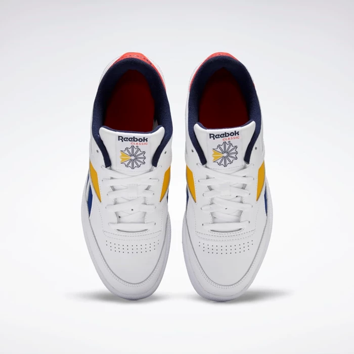 Reebok Club C Revenge Mark Men's Classics White/Red/Gold | PH189YT