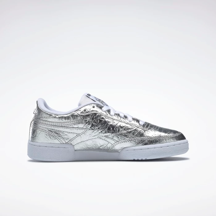 Reebok Club C Revenge Women's Classics Silver Metal/Silver Metal/White | PH283KJ