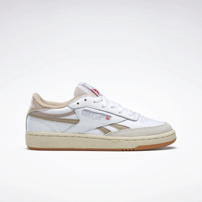 Reebok Club C Revenge Women\'s Classics White/Beige/Beige | PH184FG