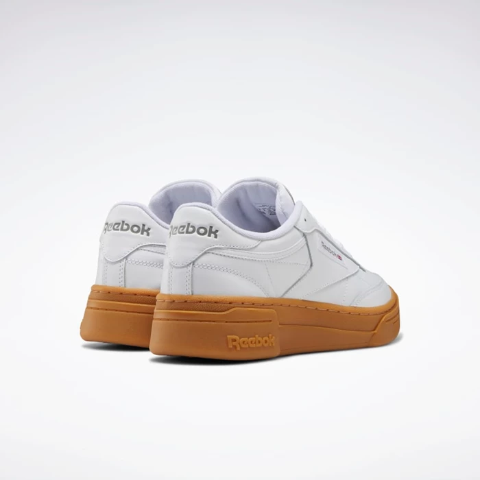 Reebok Club C Stacked Women's Classics White/White | PH057WO