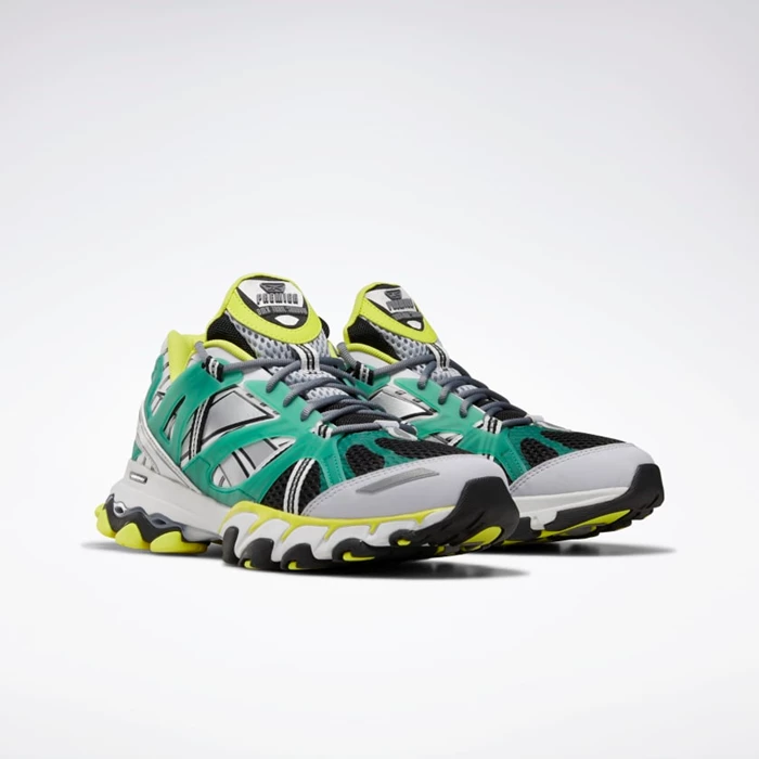 Reebok DMX Trail Shadow Men's Classics Black/Green/Yellow | PH827MO