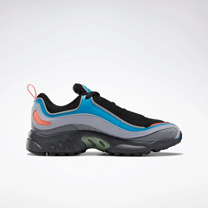 Reebok Daytona DMX Men's Classics Black/Blue/Grey | PH270PC