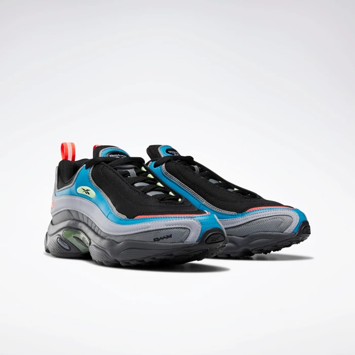 Reebok Daytona DMX Men's Classics Black/Blue/Grey | PH270PC