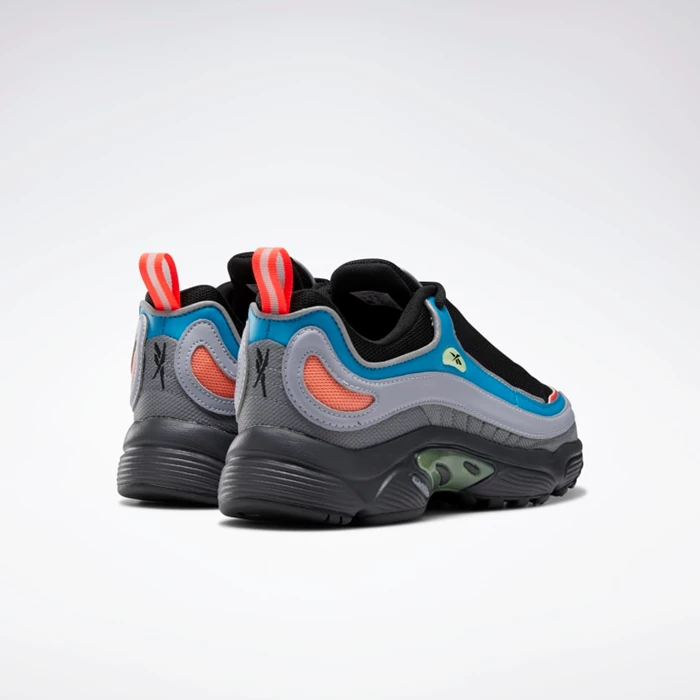 Reebok Daytona DMX Men's Classics Black/Blue/Grey | PH270PC