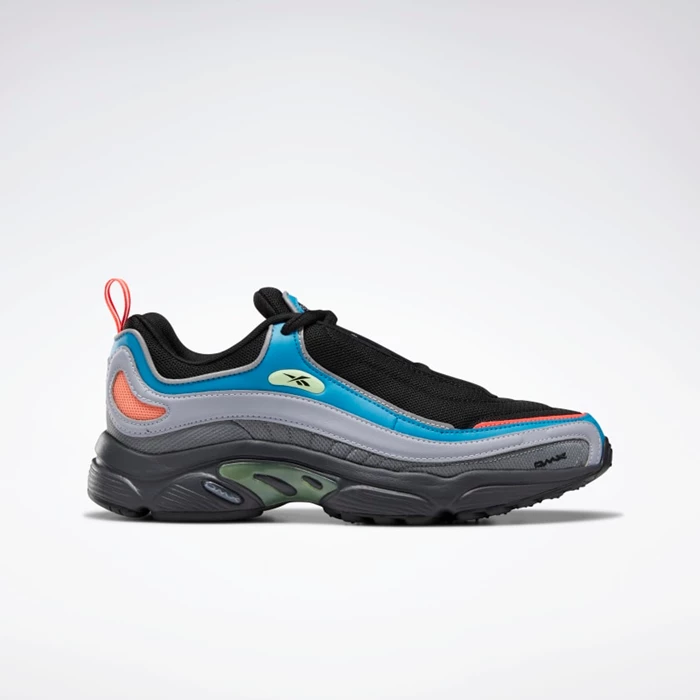 Reebok Daytona DMX Men\'s Classics Black/Blue/Grey | PH270PC