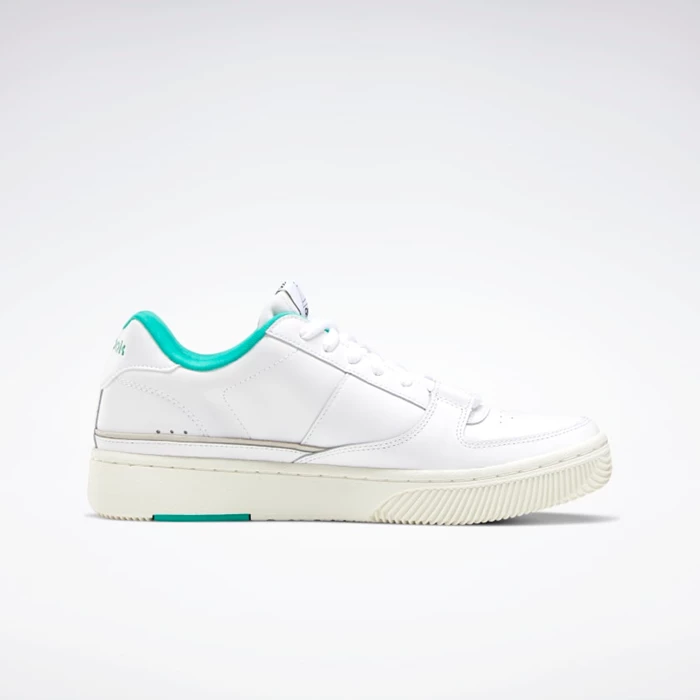 Reebok Dual Court Men's Classics White/Turquoise | PH493PI