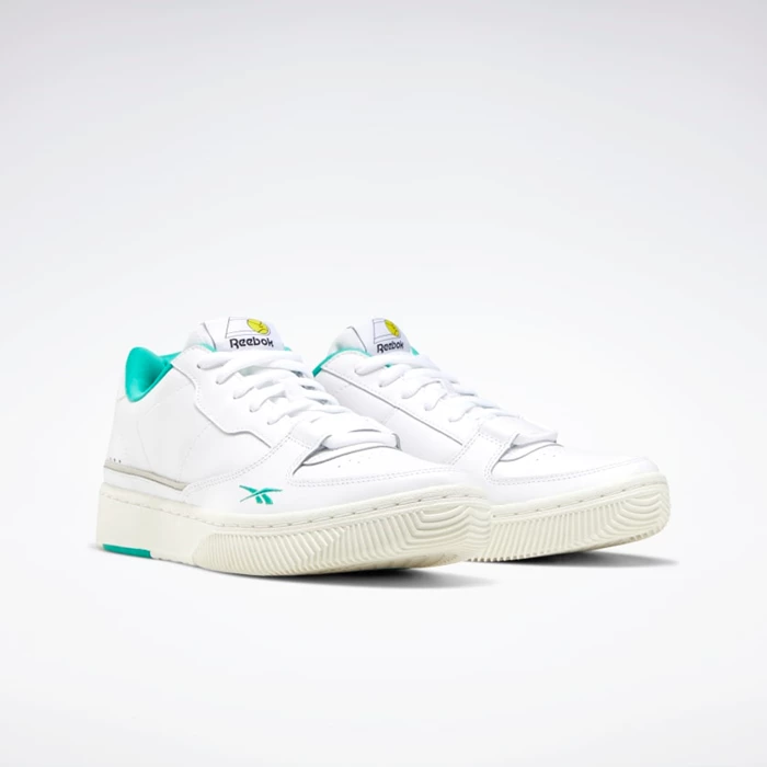 Reebok Dual Court Men's Classics White/Turquoise | PH493PI