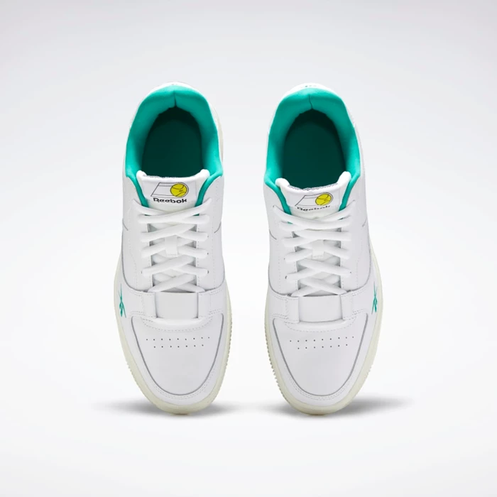 Reebok Dual Court Men's Classics White/Turquoise | PH493PI