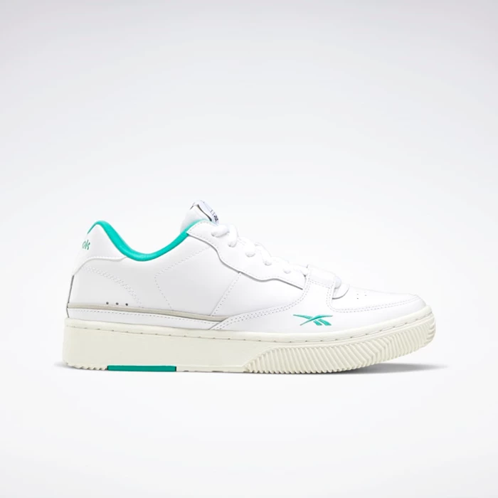 Reebok Dual Court Men\'s Classics White/Turquoise | PH493PI