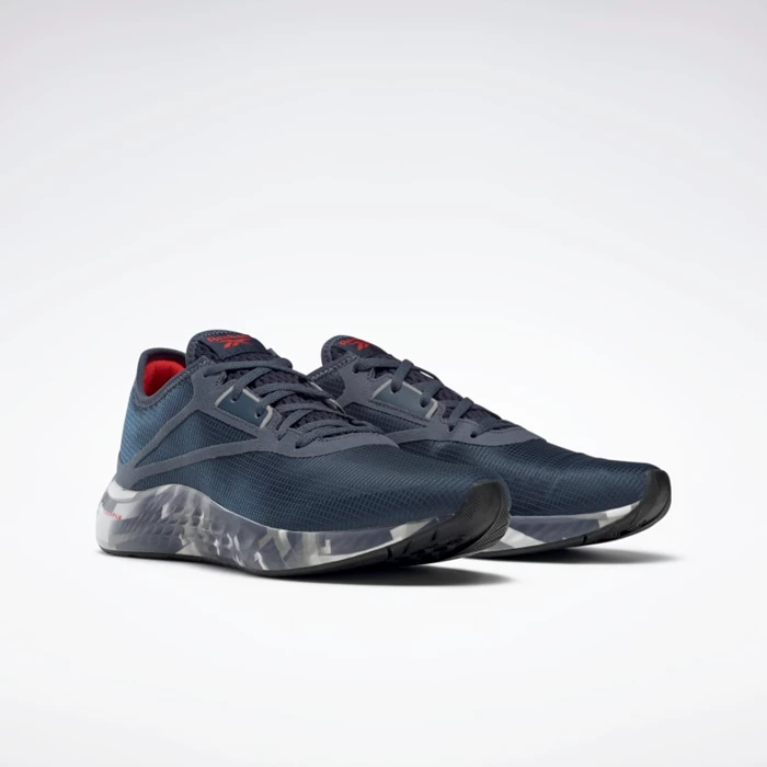 Reebok Flashfilm 3 Men's Running Shoes Navy/Grey/Red | PH945DJ