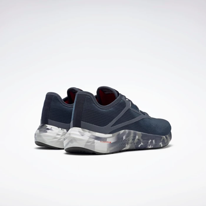 Reebok Flashfilm 3 Men's Running Shoes Navy/Grey/Red | PH945DJ