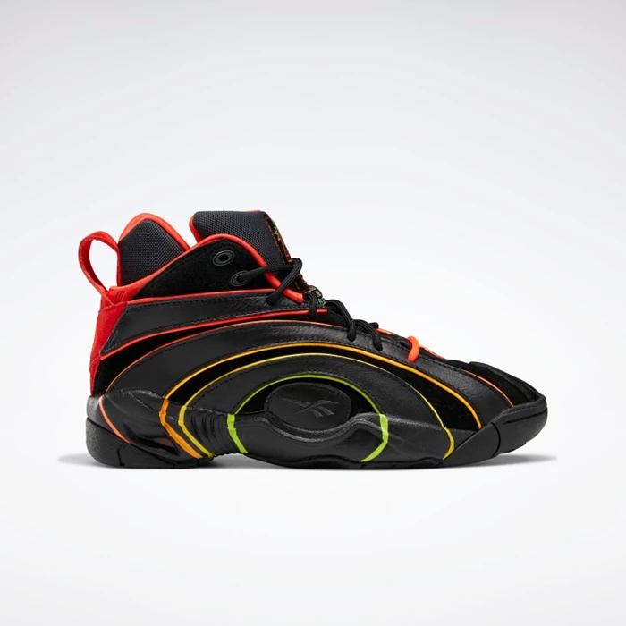 Reebok Hot Ones Shaqnosis Men\'s Basketball Shoes Black/Grey/Red | PH182VU