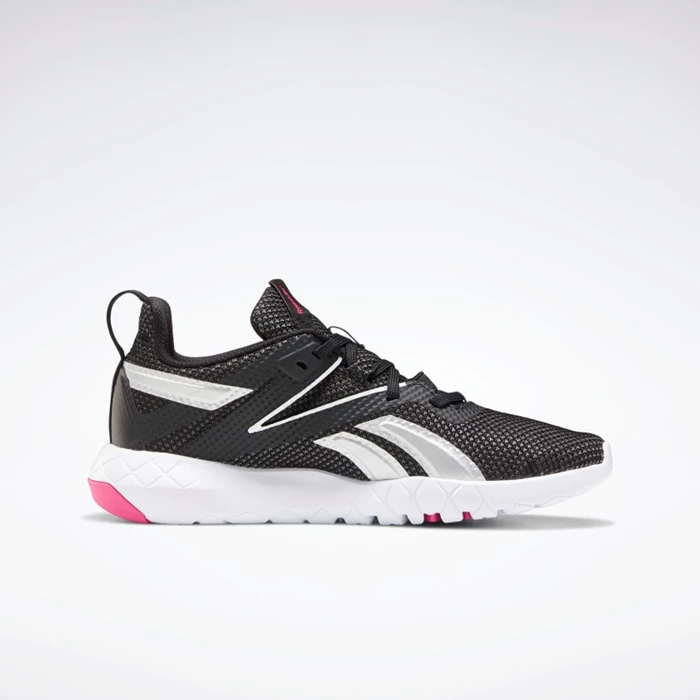 Reebok Mega Flexagon Women's Training Shoes Black/White/Pink | PH372IN