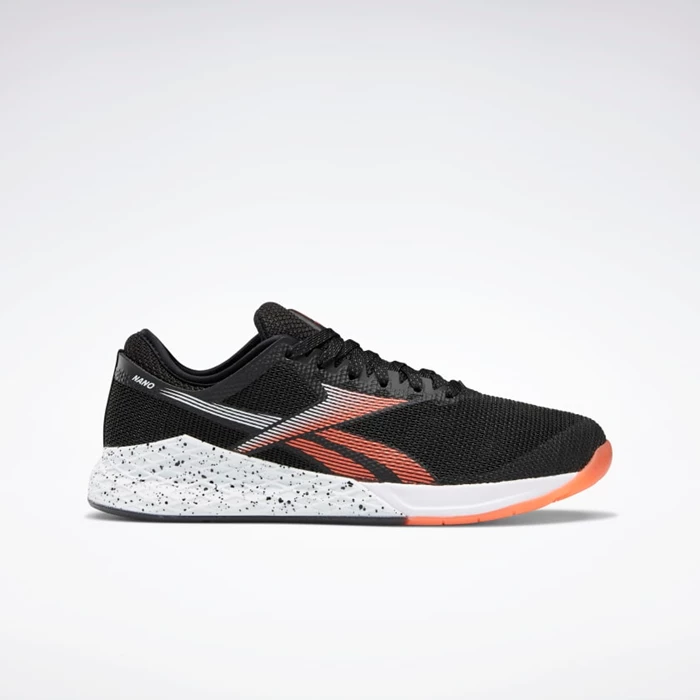 Reebok Nano 9.0 Men\'s Cross Training Shoes Black/White/Orange | PH981TQ