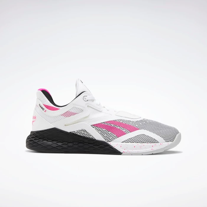 Reebok Nano X Women\'s Cross Training Shoes White/Black/Pink | PH267CT