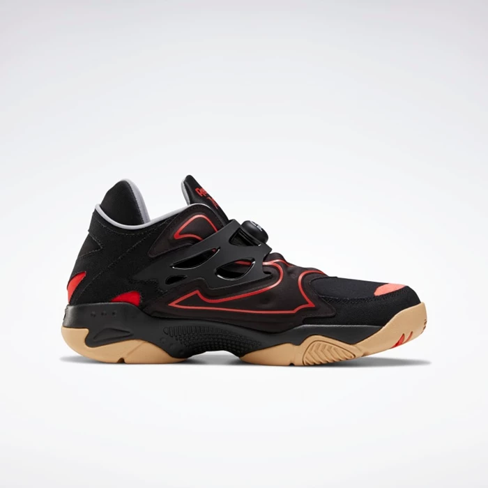 Reebok Pump Court Men's Classics Black/Red | PH138KO